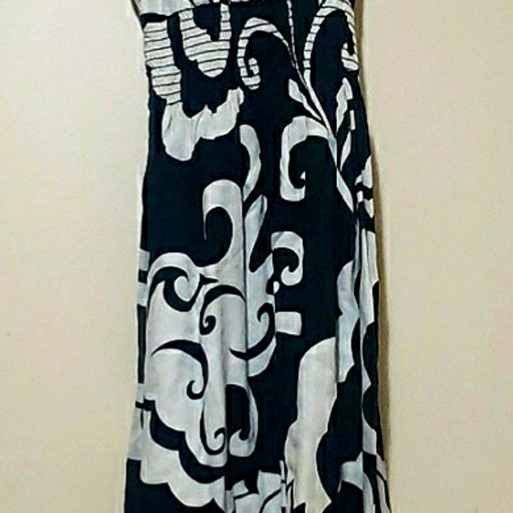 Bebe Black and White Sundress